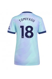 Arsenal Takehiro Tomiyasu #18 Voetbaltruitje 3e tenue Dames 2024-25 Korte Mouw